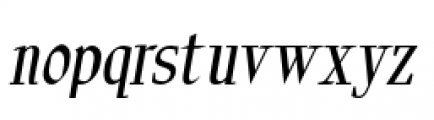 Poignant Italic Font LOWERCASE