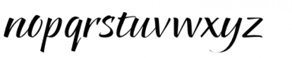 Pointed Brush Font LOWERCASE