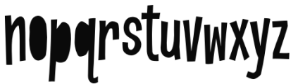 PotShot PB Regular Font LOWERCASE