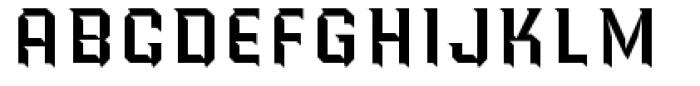 PowerStation Wedge High Font LOWERCASE