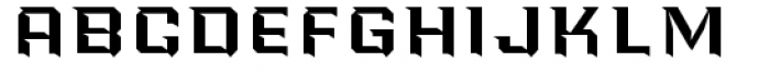 PowerStation Wedge Wide High Font LOWERCASE