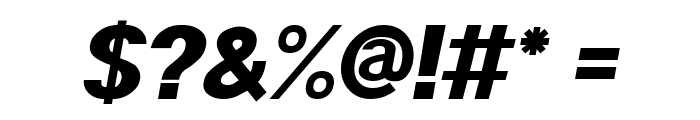 POE Sans Pro Heavy Italic Font OTHER CHARS