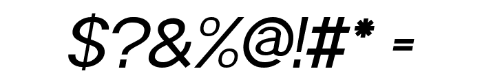 POE Sans Pro Italic Font OTHER CHARS