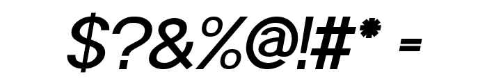 POE Sans Pro Medium Italic Font OTHER CHARS