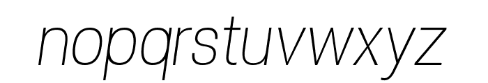 POE Vetica New Thin Italic Font LOWERCASE