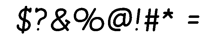 POINTINK Font OTHER CHARS