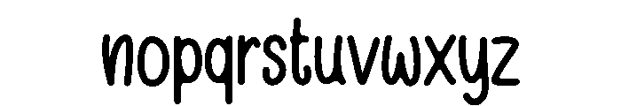 Pocare Font LOWERCASE