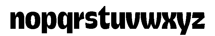 Pocas Trial ExtBd Cond Font LOWERCASE