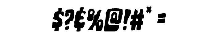 Pocket Monster Mangled Italic Font OTHER CHARS