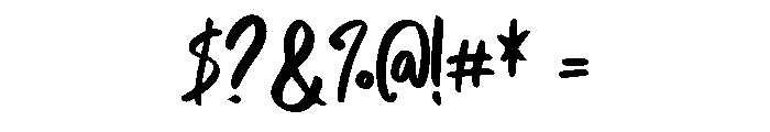 Poetry of Silence Font OTHER CHARS