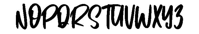 Poetry of Silence Font UPPERCASE