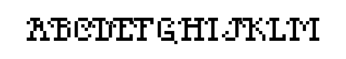 Po$h Pixels Regular Font UPPERCASE