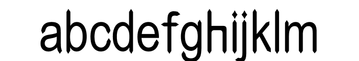 Pointened Font LOWERCASE