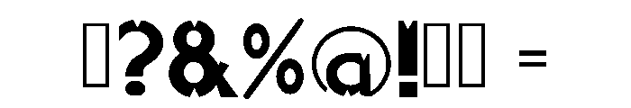 Pointink Zona 21 Ice Regular Font OTHER CHARS