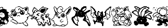 Pokemon pixels 1 Font LOWERCASE