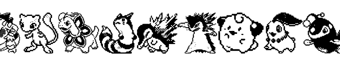 Pokemon pixels 2 Font LOWERCASE