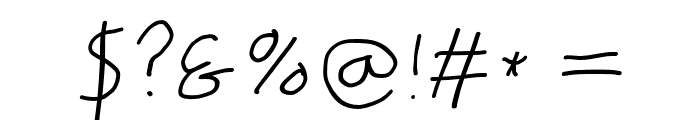 PolanWritings Wide Italic Font OTHER CHARS