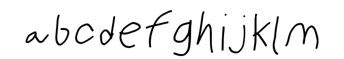 PolanWritings italic Font LOWERCASE