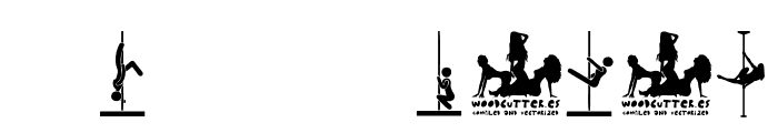 Pole Dance Font OTHER CHARS