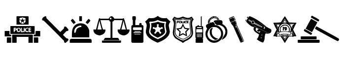 Police Department Font UPPERCASE