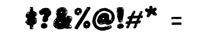 Polvorón - Personal Use Regular Font OTHER CHARS