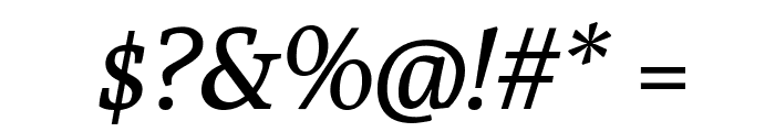 Poly-Italic Font OTHER CHARS