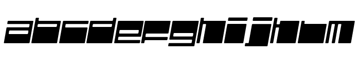 Polydiscous-Italic Font LOWERCASE