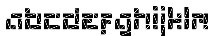 Polygon-Regular Font LOWERCASE