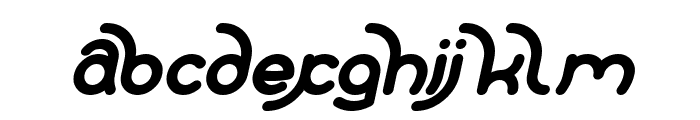 Polysoup Bold Italic Font LOWERCASE