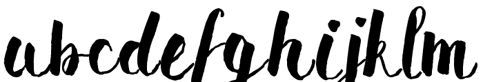 Pomah Type Font LOWERCASE