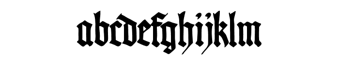 PommernGotisch Font LOWERCASE