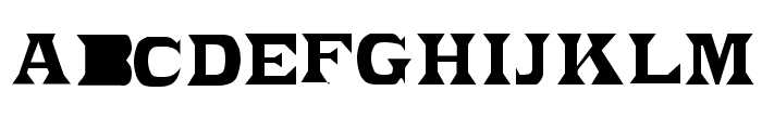 PonchoVia Regular Font UPPERCASE