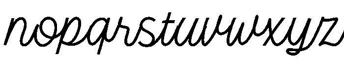 Pop Funky Font LOWERCASE