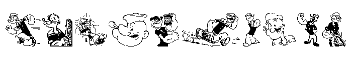 Popeye Font OTHER CHARS