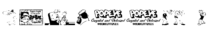Popeye Font OTHER CHARS