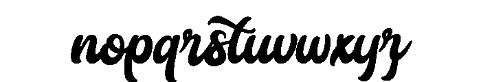 Popstar Font LOWERCASE