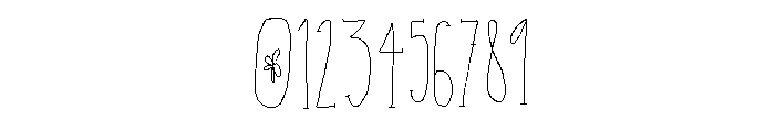 PoseyBlossom Font OTHER CHARS