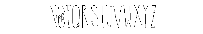 PoseyBlossom Font UPPERCASE