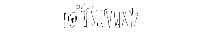 PoseyBlossom Font LOWERCASE