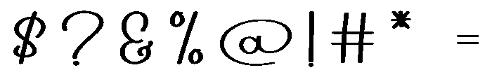 Positive1 Font OTHER CHARS