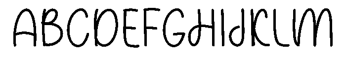 Positive1 Font UPPERCASE