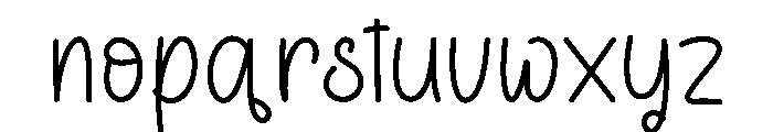 Positive1 Font LOWERCASE