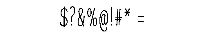 Possible Font OTHER CHARS