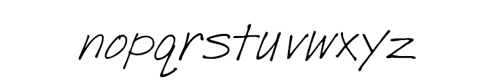 Post Note Font LOWERCASE