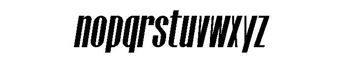PosteRati Italic Font LOWERCASE