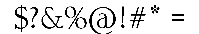 Posterfont Font OTHER CHARS