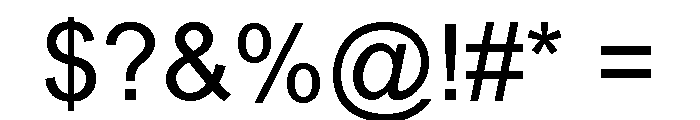 Postus Scriptus Font OTHER CHARS