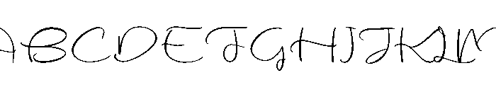 Potteshaw Font UPPERCASE