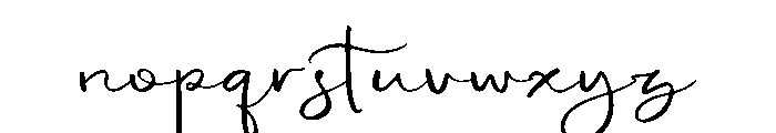 Potteshaw Font LOWERCASE