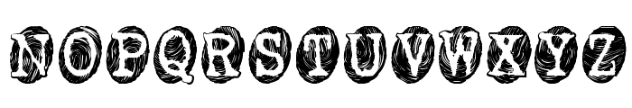 Powderfinger Smudged Font UPPERCASE
